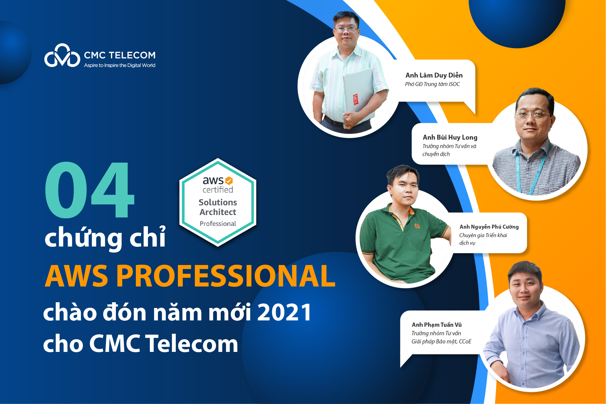 CMC welcomes 2021 with 4 AWS Professional certificates